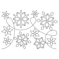 snowflake border simple